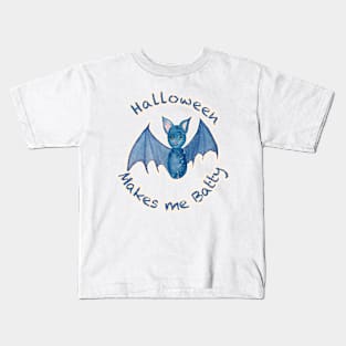 halloween makes me batty Kids T-Shirt